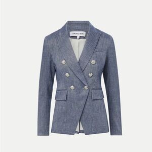Veronica Beard Miller Linen Dickey Jacket
